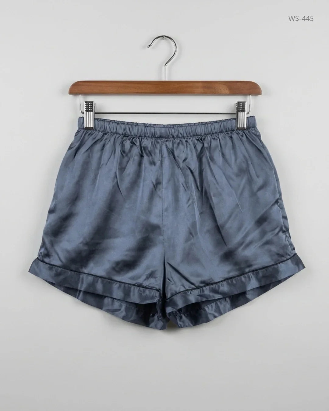 Premium Condition Womens Shorts | Preloved CUT LABEL | Silver Blue Silk | Thrift Shop for Women Lahore Pakistan | OTS