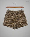 Womens Shorts | Studio | Preloved Branded | Leopard Cotton | Premium | OTS Thrift Store Lahore Pakistan