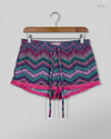 Secondhand Branded Womens Shorts by LOVE TO LOUNGE, Multi vis fabric, Premium condition, for Women - Online Thrift Shop Peshawar Pakistan