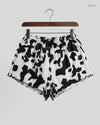 Premium Condition Womens Shorts | Preloved CUT LABEL | Black & White Polyester | Thrift Shop for Women Peshawar Pakistan | OTS