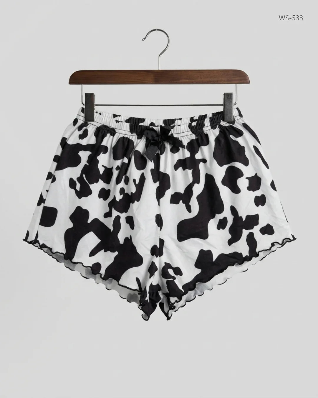 Premium Condition Womens Shorts | Preloved CUT LABEL | Black & White Polyester | Thrift Shop for Women Peshawar Pakistan | OTS