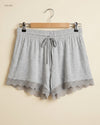 Womens Shorts | Marks & Spencer | Preloved Branded | Grey Polyester | Premium | OTS Thrift Store Lahore Pakistan