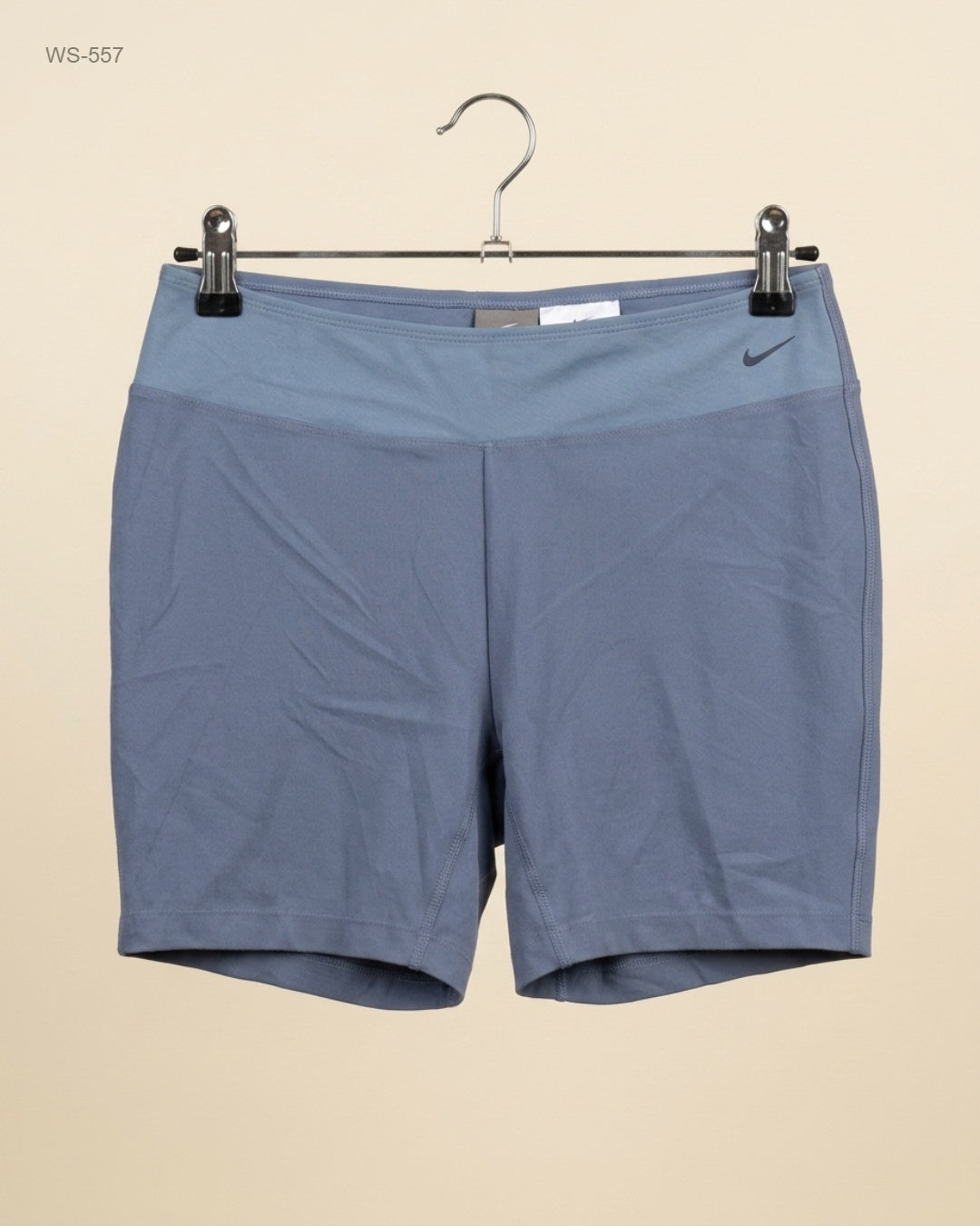 Secondhand Branded Womens Shorts by NIKE, Blue Polyester fabric, Premium condition, for Womens - Online Thrift Shop Karachi Pakistan