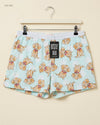 UK Imported secondhand Womens Shorts - Peter Alexander brand, Cyan Cotton, Premium Plus condition, for Womens - Online Thrift Store Lahore Pakistan