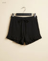 Shop Premium Womens Shorts by Zara | Preloved Branded Clothes | Black Cotton | Womens | OTS Thrift Store Islamabad Pakistan