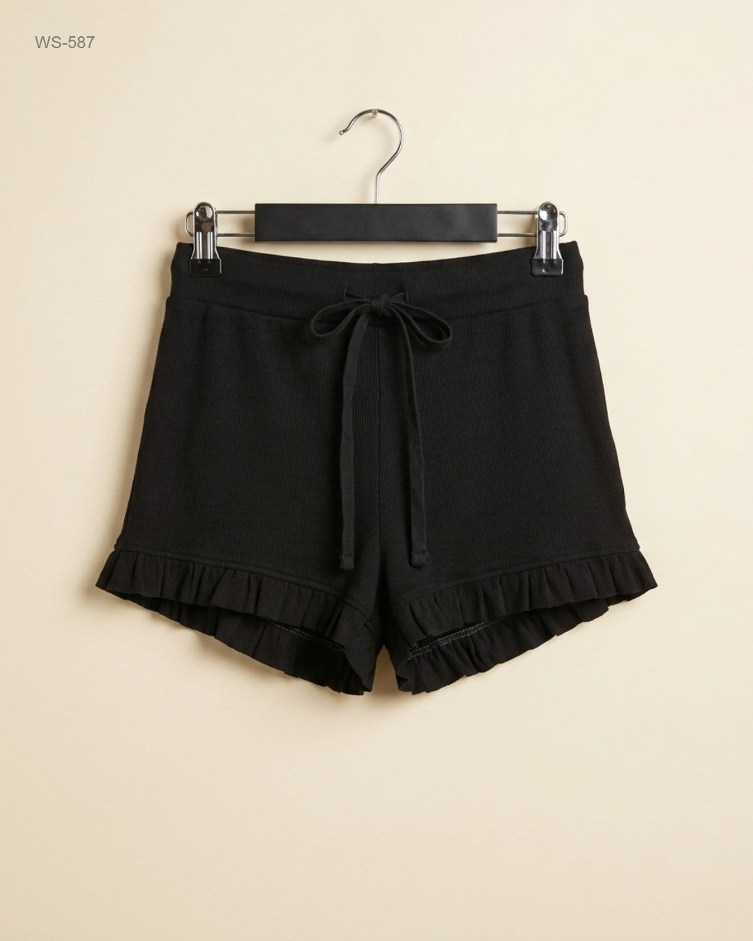 Shop Premium Womens Shorts by Zara | Preloved Branded Clothes | Black Cotton | Womens | OTS Thrift Store Islamabad Pakistan