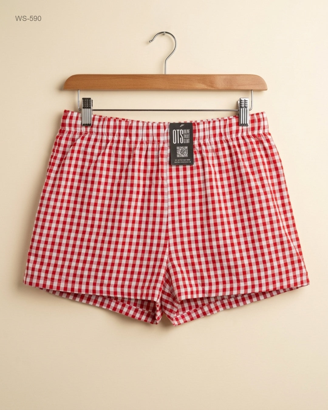 Womens Shorts | Primark | Preloved Branded | Red Cotton | Premium | OTS Thrift Store Karachi Pakistan