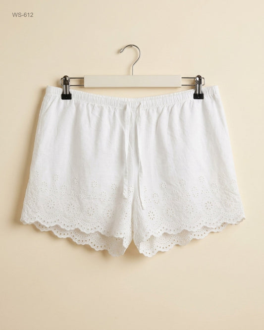 UK Imported secondhand Womens Shorts - TU brand, White Cotton, Premium condition, for Womens - Online Thrift Store Peshawar Pakistan