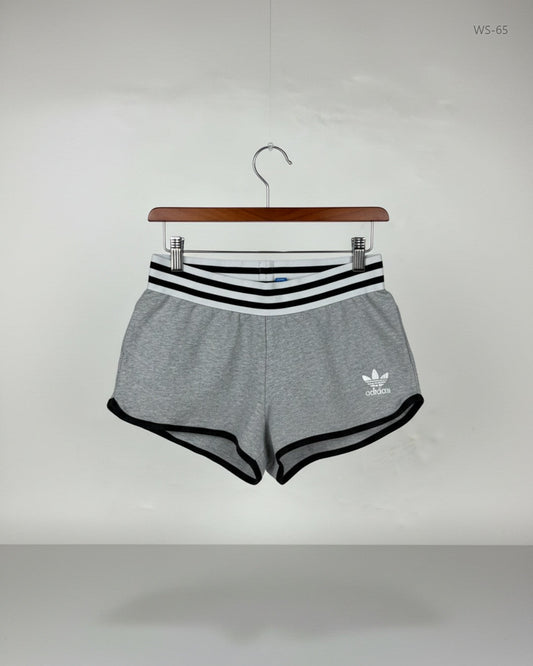 Womens Shorts | ADIDAS | Preloved Branded | Grey Cotton | Premium | OTS Thrift Store Peshawar Pakistan