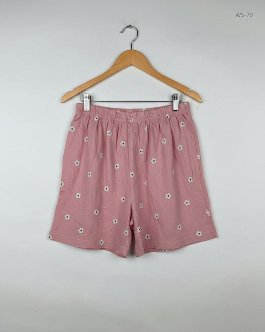 Secondhand Branded Womens Shorts by George, PINK Cotton fabric, Premium condition, for Women - Online Thrift Shop Lahore Pakistan