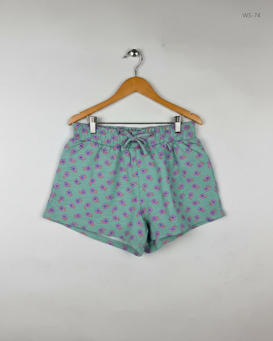 Womens Shorts | Next | Preloved Branded | Green Cotton | Premium | OTS Thrift Store Karachi Pakistan