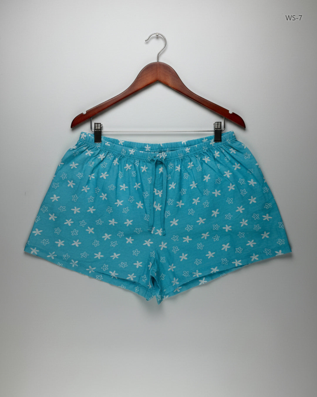 Preloved Premium Womens Shorts by Cut Lable, Cyan Cotton for Women - OTS Thrift Shop Islamabad Pakistan