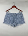 UK Imported secondhand Womens Shorts - LOVE TO LOUNGE brand, Blue Cotton, Premium condition, for Women - Online Thrift Store Karachi Pakistan