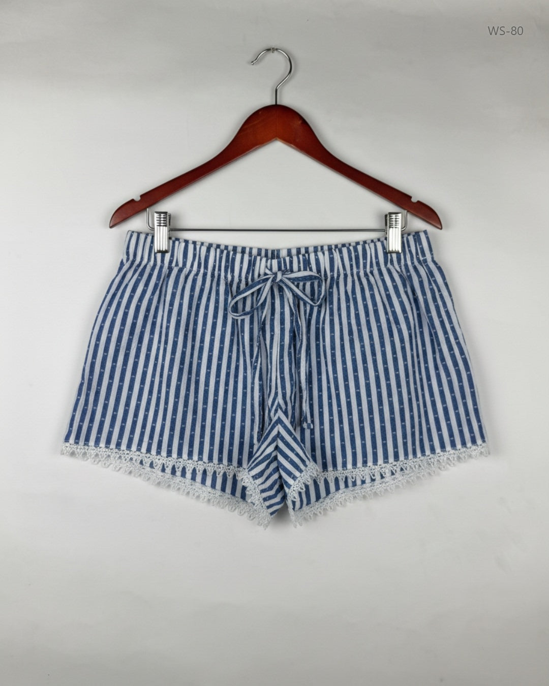 UK Imported secondhand Womens Shorts - LOVE TO LOUNGE brand, Blue Cotton, Premium condition, for Women - Online Thrift Store Karachi Pakistan