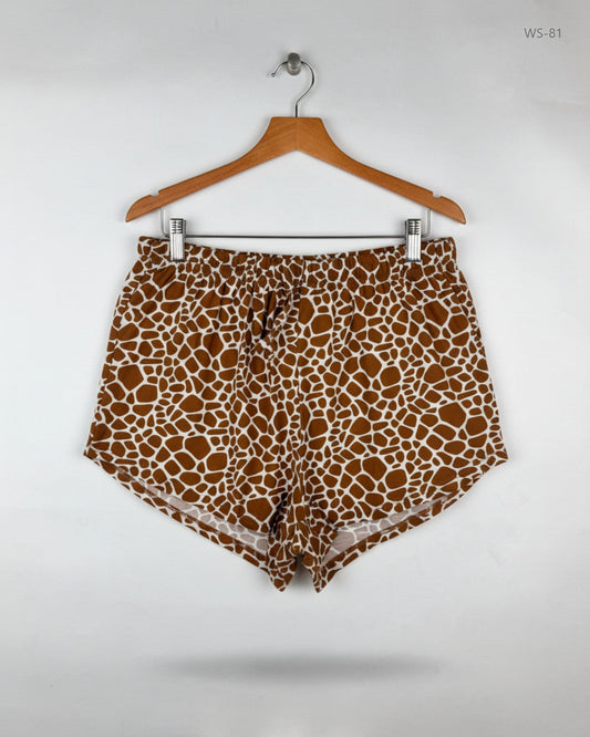 Shop Premium Womens Shorts by JARMABOX | Preloved Branded Clothes | Brown Polyester | Women | OTS Thrift Store Islamabad Pakistan