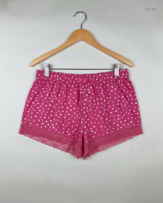 Preloved Premium Womens Shorts by Primark, Pink Polyester for Women - OTS Thrift Shop Islamabad Pakistan