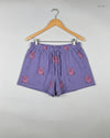 Womens Shorts | Marks & Spencer | Preloved Branded | Purple Cotton | Premium | OTS Thrift Store Karachi Pakistan