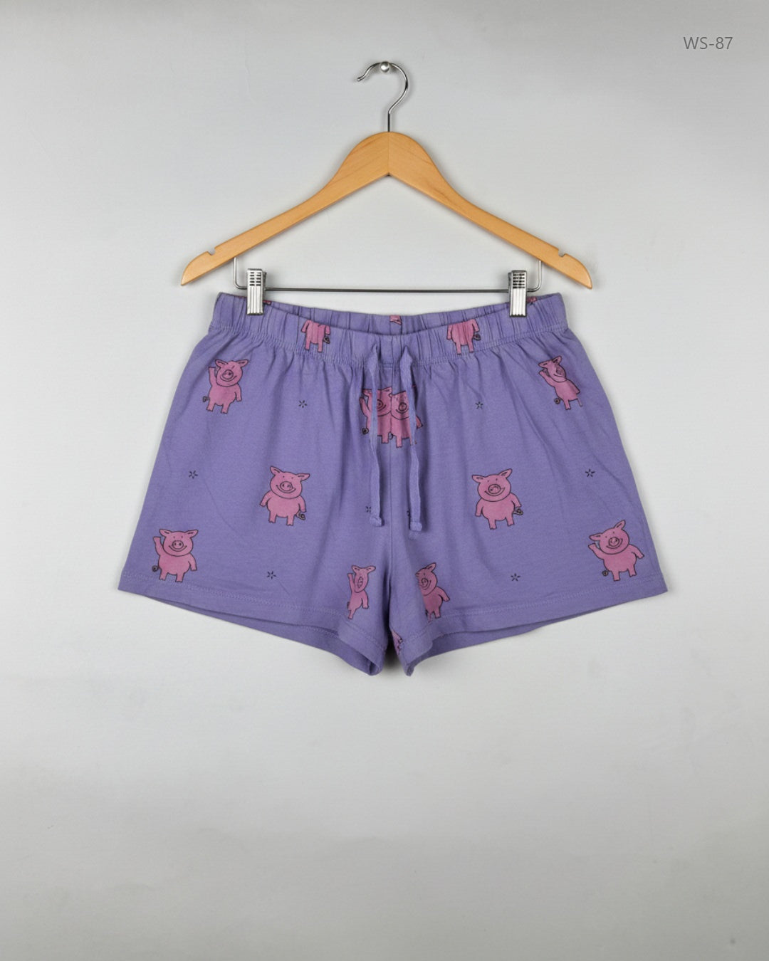 Womens Shorts | Marks & Spencer | Preloved Branded | Purple Cotton | Premium | OTS Thrift Store Karachi Pakistan
