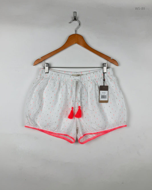 Shop Premium Womens Shorts by George | Preloved Branded Clothes | White Cotton | Women | OTS Thrift Store Karachi Pakistan