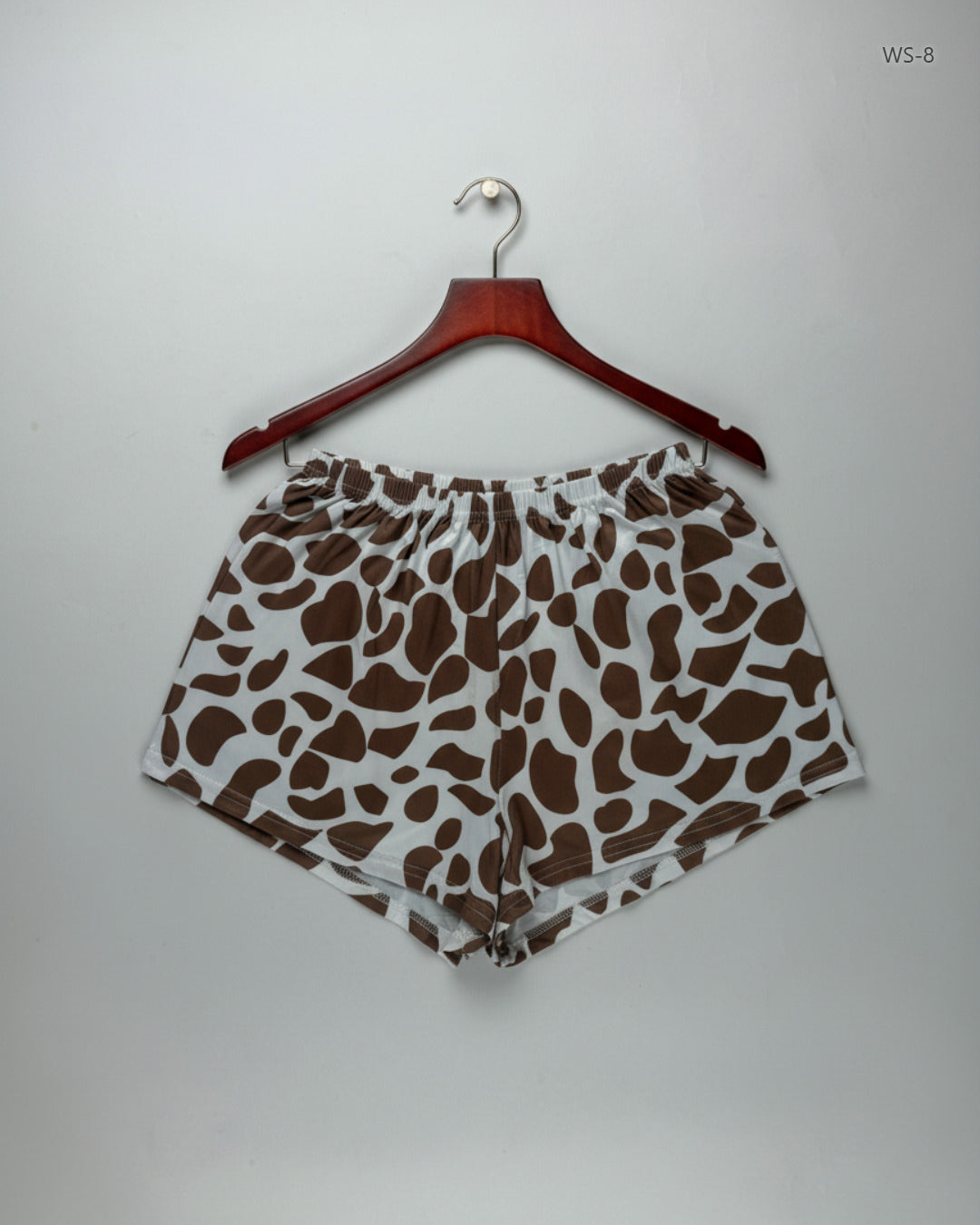 Shop Excellent Womens Shorts by Cut Lable | Preloved Branded Clothes | Brown & White Polyester | Women | OTS Thrift Store Islamabad Pakistan