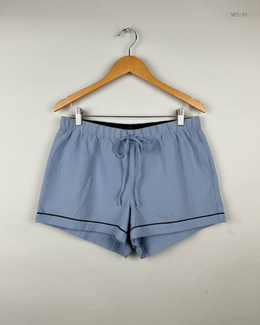 Preloved Premium Womens Shorts by GAP, SkyBlue Cotton for Women - OTS Thrift Shop Islamabad Pakistan