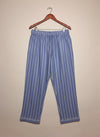 Premium Condition Womens Summer Trousers | Preloved Primark | Sky Blue With Lines Viscose | Thrift Shop for Womens Lahore Pakistan | OTS
