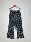 Womens Summer Trousers | Papaya | Preloved Branded | Black & White Viscose | Premium | OTS Thrift Store Peshawar Pakistan