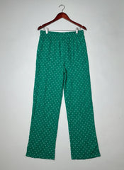 Premium Condition Womens Summer Trousers | Preloved F&F | Green Polyester | Thrift Shop for Womens Islamabad Pakistan | OTS