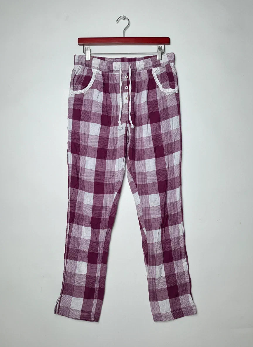 UK Imported secondhand Womens Summer Trousers - LOVE TO LOUNGE brand, Multi Cotton, Premium condition, for Womens - Online Thrift Store Karachi Pakistan