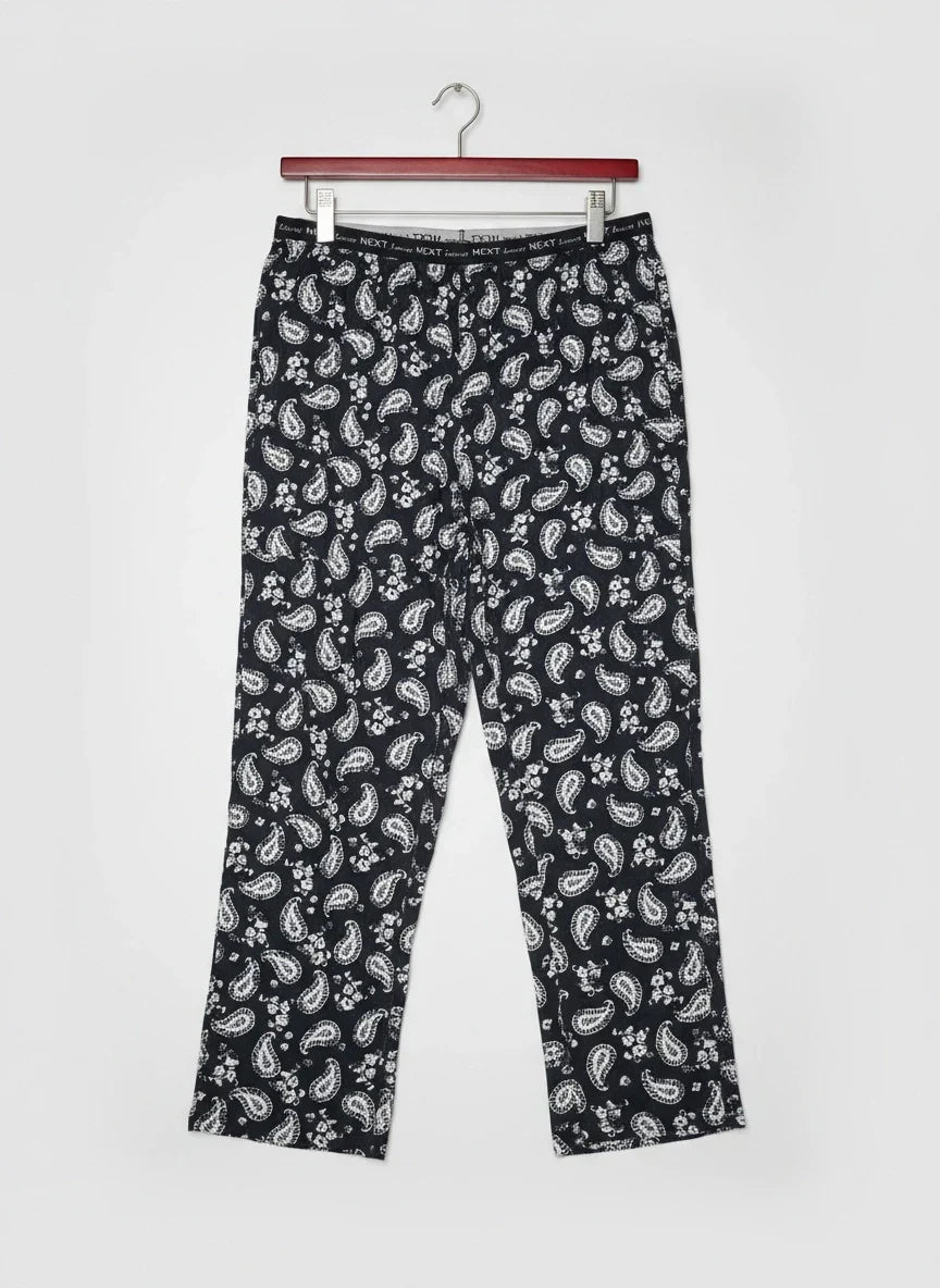 Premium Condition Womens Summer Trousers | Preloved NEXT | Black & White Cotton | Thrift Shop for Womens Lahore Pakistan | OTS