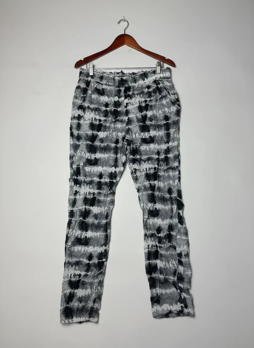 Shop Premium Womens Summer Trousers by NEXT | Preloved Branded Clothes | SMOKE MULTI Viscose | Womens | OTS Thrift Store Karachi Pakistan