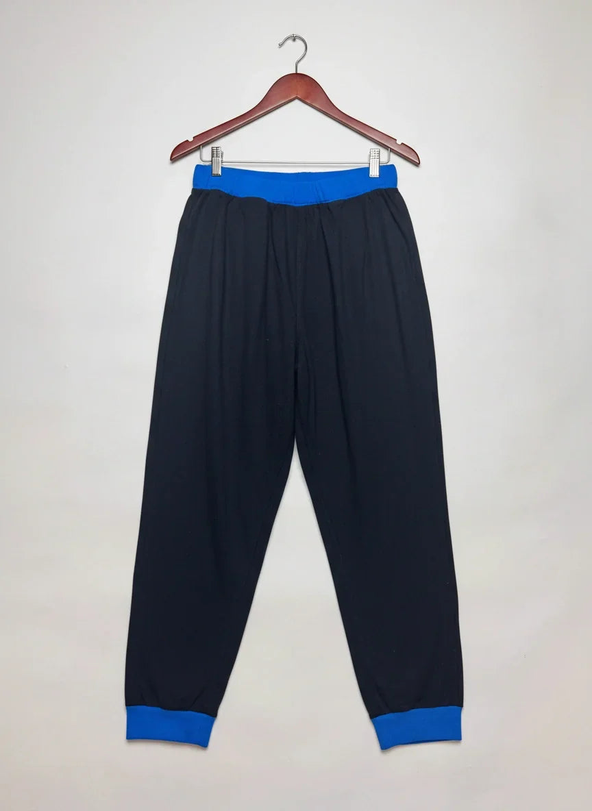 Premium Condition Womens Summer Trousers | Preloved Cut Label | Black Cotton | Thrift Shop for Womens Peshawar Pakistan | OTS