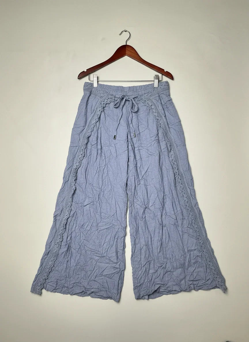 UK Imported secondhand Womens Summer Trousers - PRIMARK ATMOSPHARE brand, Lavender Polyester, Premium condition, for Womens - Online Thrift Store Karachi Pakistan