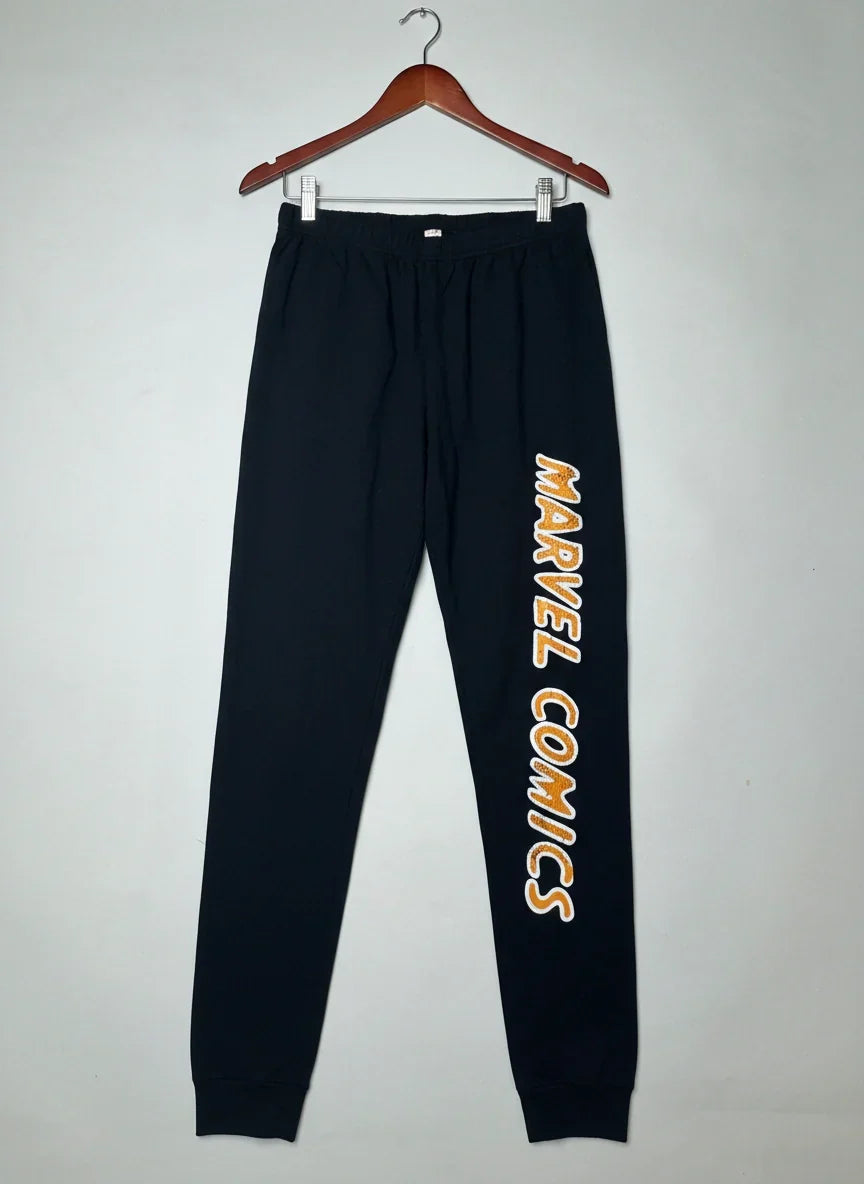 UK Imported secondhand Womens Summer Trousers - MARVEL brand, Black Cotton, Premium condition, for Womens - Online Thrift Store Lahore Pakistan