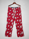 UK Imported secondhand Womens Summer Trousers - Marks & Spencer brand, Red Cotton, Good condition, for Womens - Online Thrift Store Peshawar Pakistan