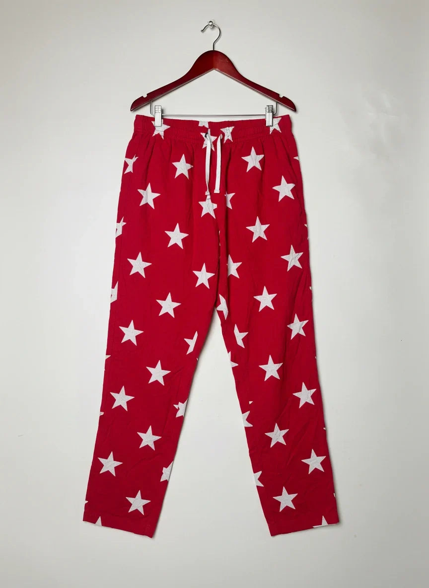 UK Imported secondhand Womens Summer Trousers - Primark brand, RED Cotton, Premium condition, for Womens - Online Thrift Store Islamabad Pakistan