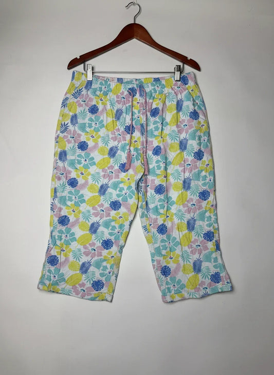 Womens Summer Trousers | LOVE TO DREAMS | Preloved Branded | MULTI Polyester | Premium | OTS Thrift Store Peshawar Pakistan