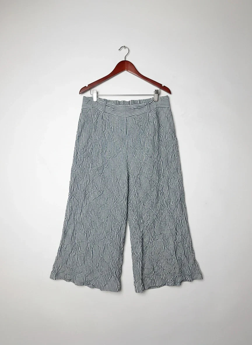 Womens Summer Trousers | Primark | Preloved Branded | WHITE AND BLUE Cotton | Premium | OTS Thrift Store Peshawar Pakistan