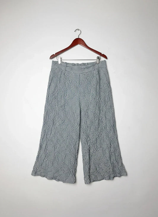 Womens Summer Trousers | Primark | Preloved Branded | WHITE AND BLUE Cotton | Premium | OTS Thrift Store Peshawar Pakistan