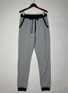 Secondhand Branded Womens Summer Trousers by LOVE TO LOUNGE, WHITE AND GRAY Polyester fabric, Premium condition, for Womens - Online Thrift Shop Lahore Pakistan