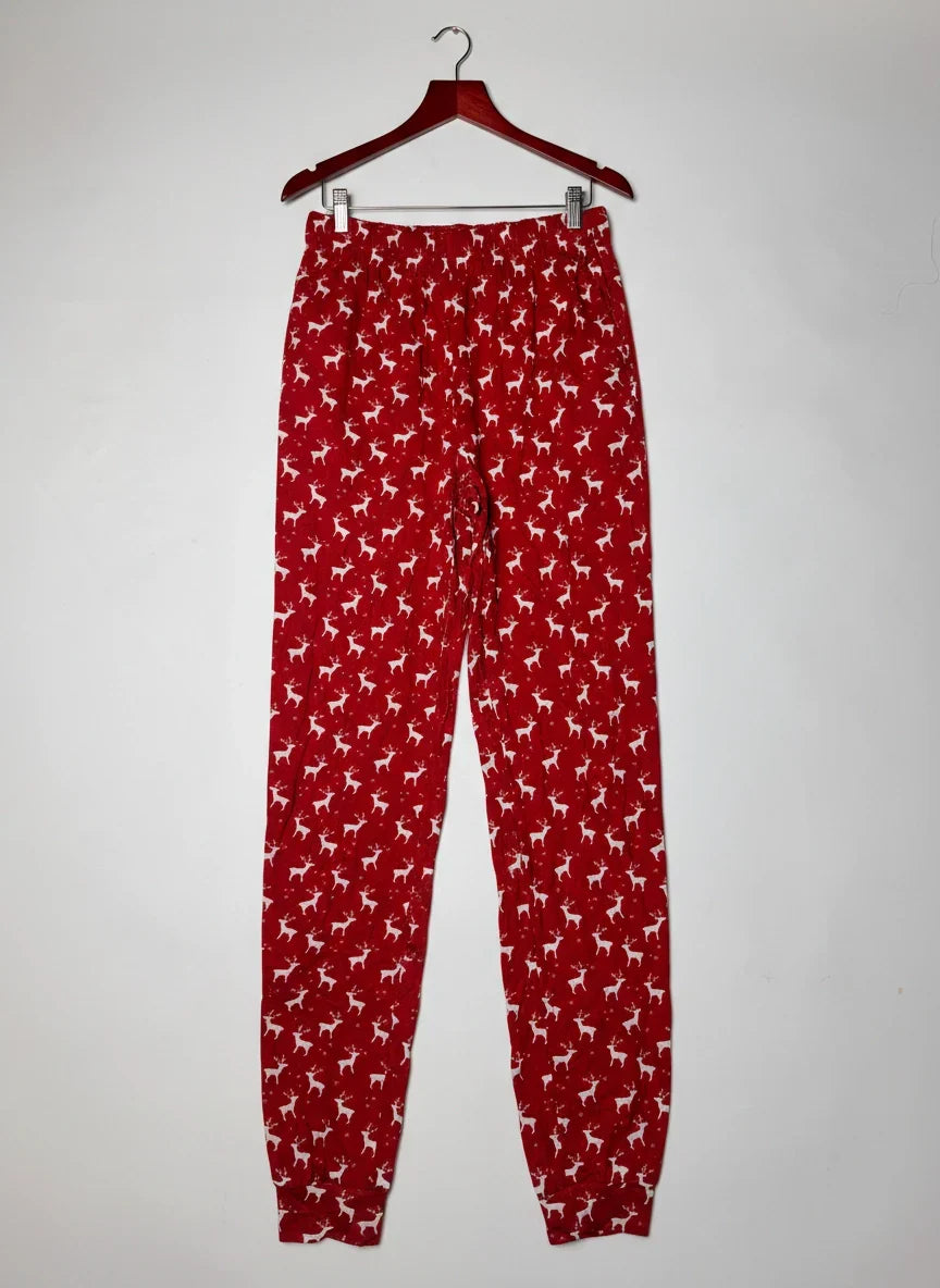 Secondhand Branded Womens Summer Trousers by IN THE STYLE, RED MULTI Polyester fabric, Premium condition, for Womens - Online Thrift Shop Karachi Pakistan