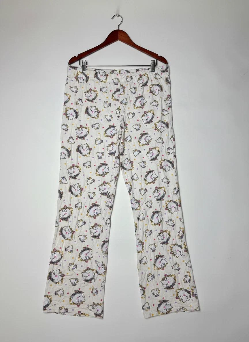 UK Imported secondhand Womens Summer Trousers - Disney brand, MULTI BEIGE Polyester, Premium condition, for Womens - Online Thrift Store Lahore Pakistan