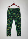 Premium Condition Womens Summer Trousers | Preloved NO BOUNDRIES | BLACK MULTI Polyester | Thrift Shop for Womens Peshawar Pakistan | OTS