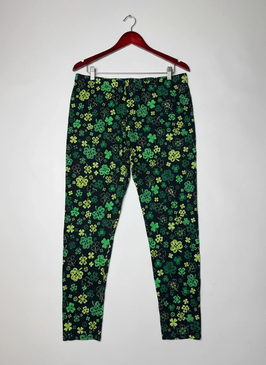 Premium Condition Womens Summer Trousers | Preloved NO BOUNDRIES | BLACK MULTI Polyester | Thrift Shop for Womens Peshawar Pakistan | OTS