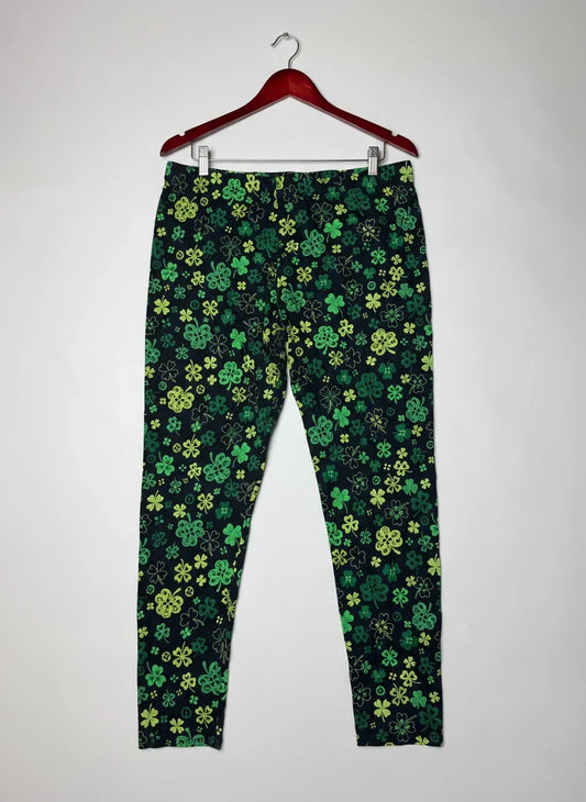 Premium Condition Womens Summer Trousers | Preloved NO BOUNDRIES | BLACK MULTI Polyester | Thrift Shop for Womens Peshawar Pakistan | OTS
