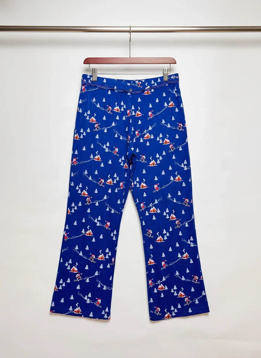 Shop Premium Womens Summer Trousers by TU | Preloved Branded Clothes | DarkBlue Polyester | Womens | OTS Thrift Store Karachi Pakistan