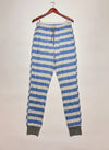 Secondhand Branded Womens Summer Trousers by Avon, blue and beidge Polyester fabric, Premium condition, for Womens - Online Thrift Shop Peshawar Pakistan