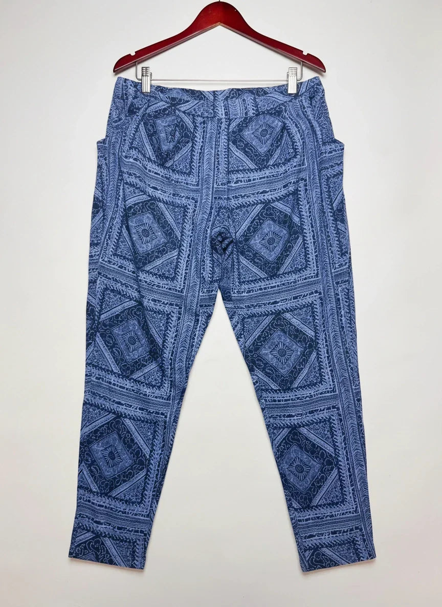 Secondhand Branded Womens Summer Trousers by Nutmeg, Blue Viscose fabric, Premium condition, for Womens - Online Thrift Shop Peshawar Pakistan