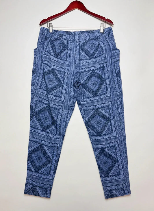 Secondhand Branded Womens Summer Trousers by Nutmeg, Blue Viscose fabric, Premium condition, for Womens - Online Thrift Shop Peshawar Pakistan