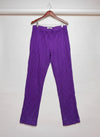Womens Summer Trousers | LOVE SLEEP | Preloved Branded | PURPLE Polyester | Premium | OTS Thrift Store Islamabad Pakistan
